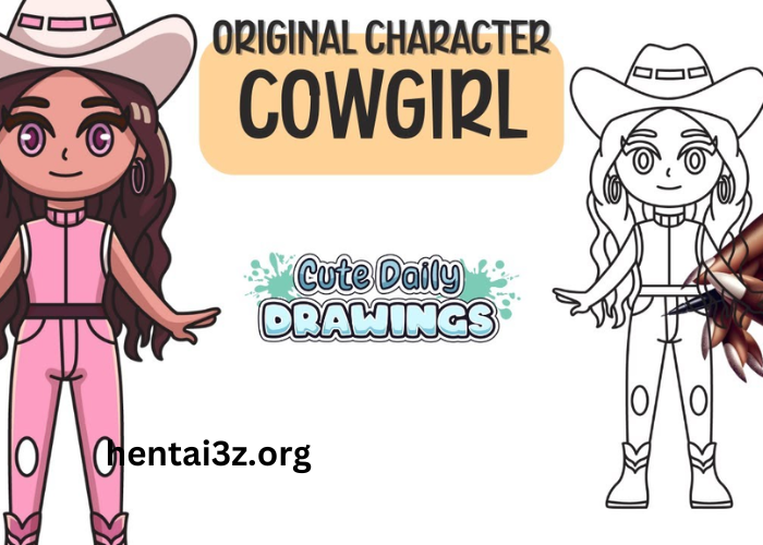 How to Draw a Cow Girl Character